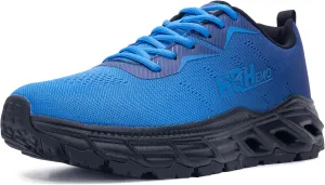 Wide Trail Running Shoes for Mens - FALKON 1.0 Waterproof Hiking Sneakers Wide Width for Outdoor with Jet-Holes Sole