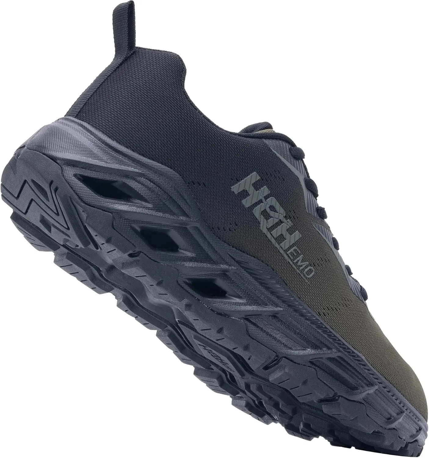 Wide Trail Running Shoes for Mens - FALKON 1.0 Waterproof Hiking Sneakers Wide Width for Outdoor with Jet-Holes Sole