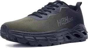Wide Trail Running Shoes for Mens - FALKON 1.0 Waterproof Hiking Sneakers Wide Width for Outdoor with Jet-Holes Sole