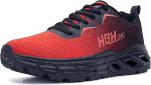Wide Trail Running Shoes for Mens - FALKON 1.0 Waterproof Hiking Sneakers Wide Width for Outdoor with Jet-Holes Sole