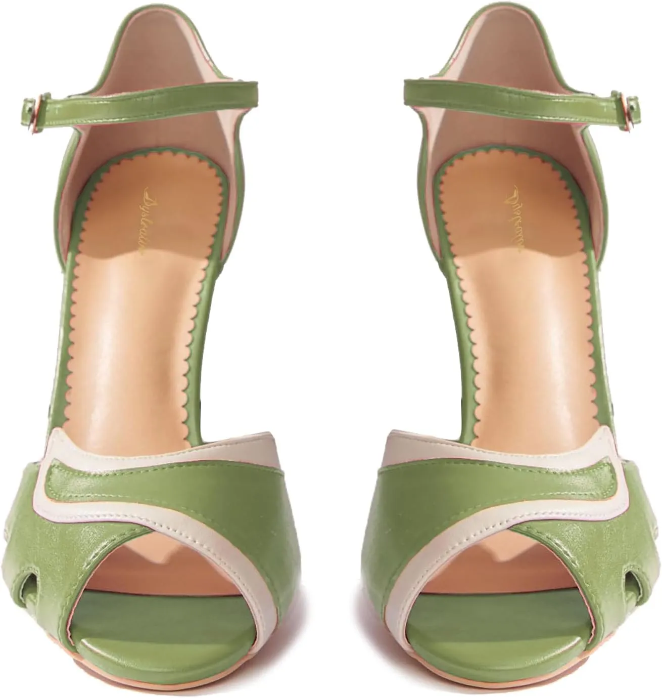 Women Ankle Strap Kitten Heel Sandals Round Open Toe Sandal Pumps Two Tone 3 inch Sandal Kitten Heels Buckle Strap Dress Sandals Shoes Peep Toe Matte Vintage Cute Size 4-11 M US
