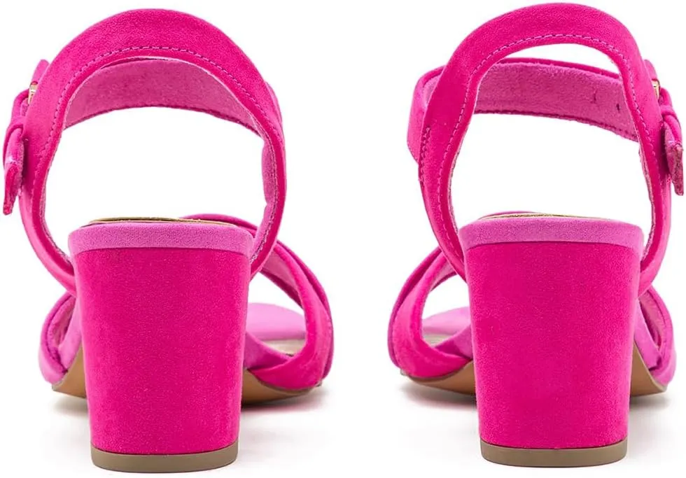 Women Rainbow Heeled Sandals Open Peep Round Toe Ankle Strap Pumps Suede Chunky Block Heels Sandals Multicolored Strappy Summer Dress Shoes Buckle Wedding Party Office Elegant 4-11 M US