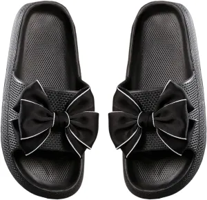 Women's Bow Knot Sandals Open Toe Comfortable Preppy Slide Sandals