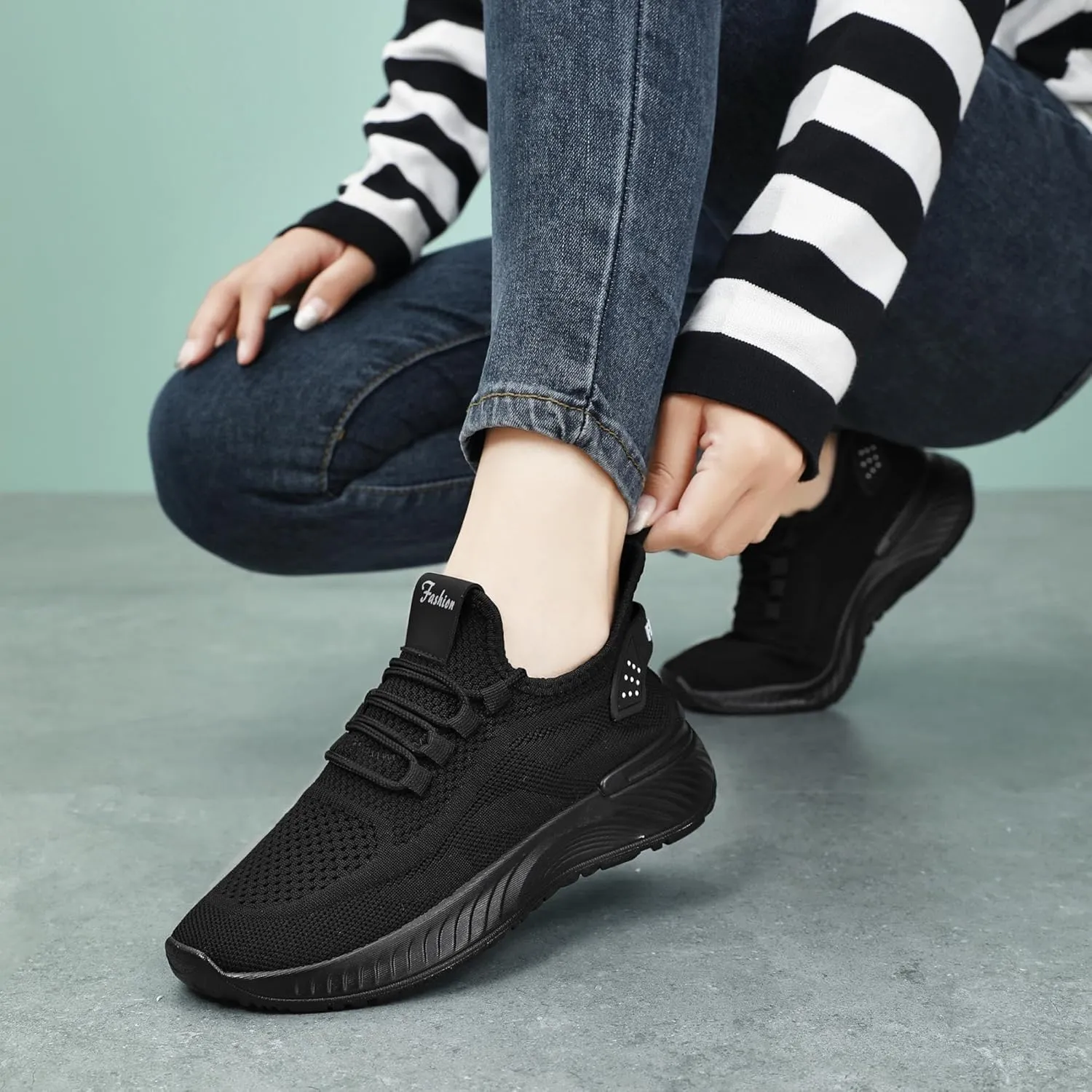 Women's Casual Shoes - Lightweight Comfort Sneakers, Breathable and Non-Slip for Running, Walking, and Everyday Wear