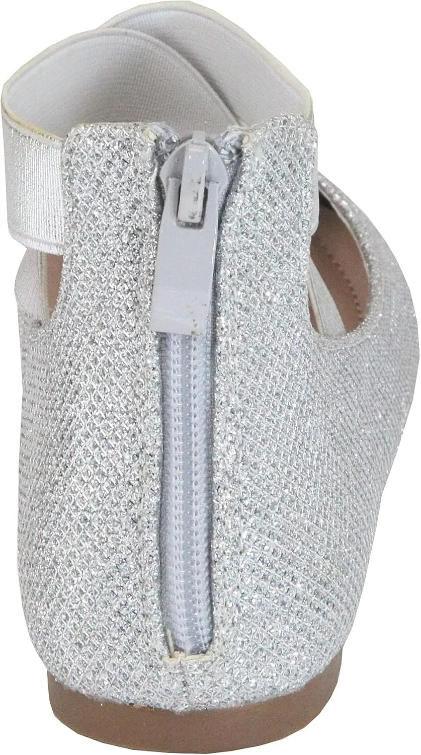 Womens Dana Closed Toe Ankle Strap Slide Flats