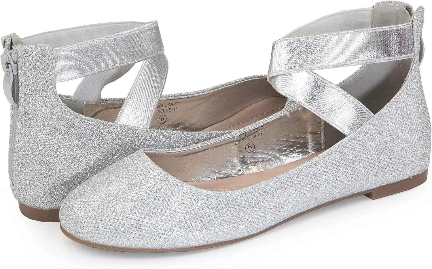 Womens Dana Closed Toe Ankle Strap Slide Flats