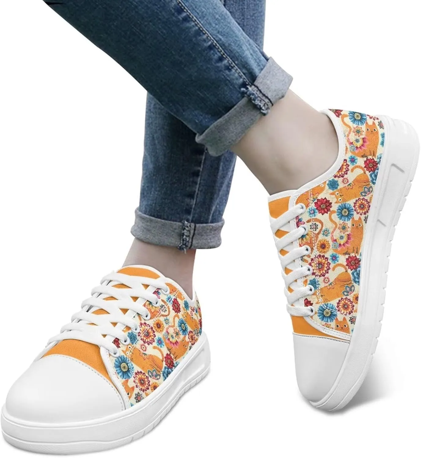Women's Fashion Sneakers Canvas Shoes Lightweight & Comfy Casual Shoes Pet Theme