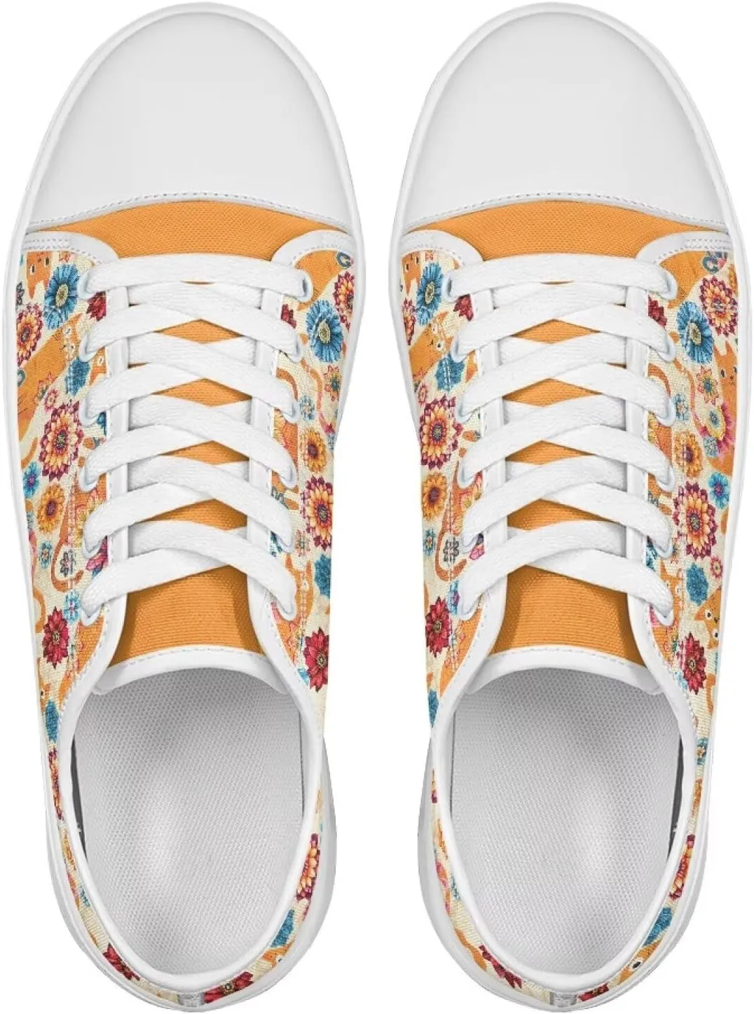 Women's Fashion Sneakers Canvas Shoes Lightweight & Comfy Casual Shoes Pet Theme