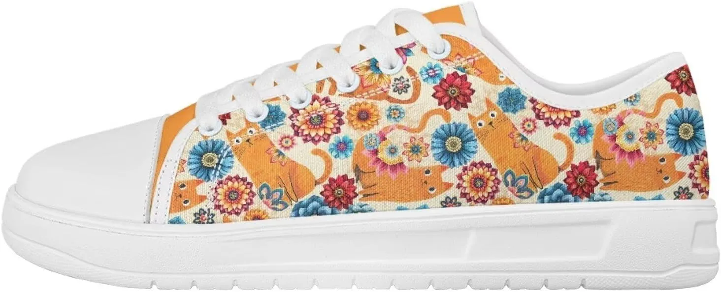 Women's Fashion Sneakers Canvas Shoes Lightweight & Comfy Casual Shoes Pet Theme