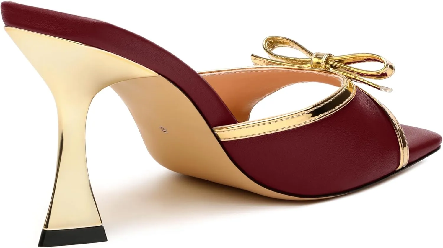 Women's Heeled Sandals, Open Square Toe Stilettos with Bow Detail, Fashion Dressy High Heels for Work, Parties & Daily Outings
