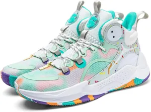 Womens High Top Fashion Graffiti Basketball Shoes Fashion Breathable Non-Slip Sneakers Comfortable Outdoor Running Training Sport Shoes