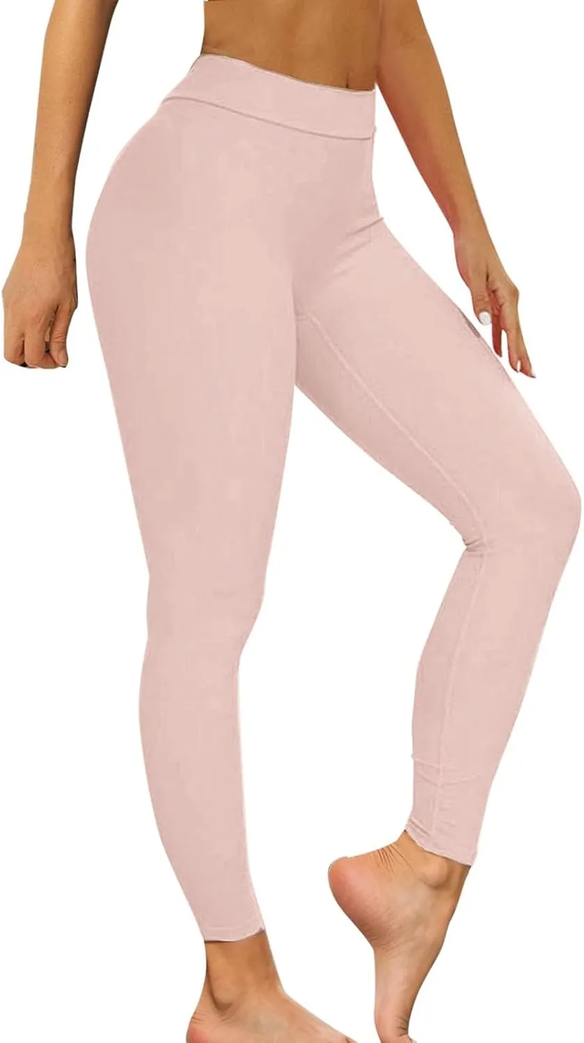 Women's High-Waisted Leggings Stretchy Workout Running Casual Yoga Pant Gym Exercise Home Everyday Use Lounge Trouser