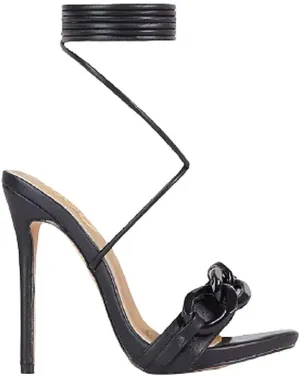 Women's Open Toe Lace up High Heel Sandals