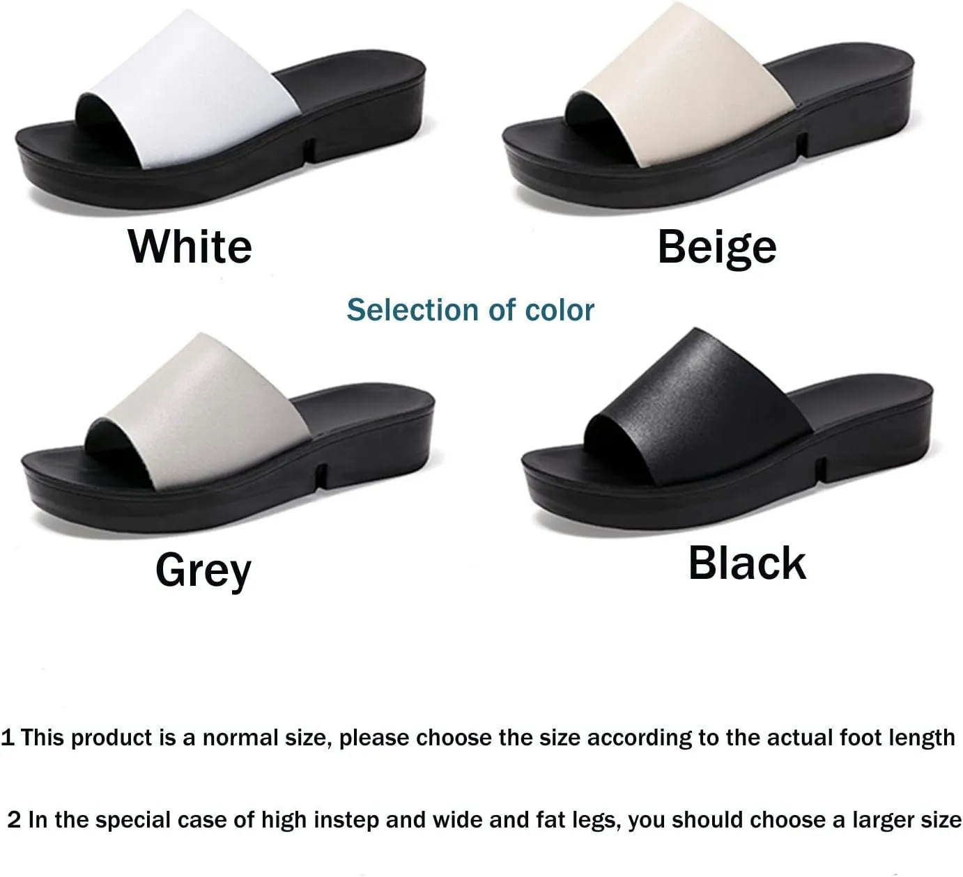 Women's Platform Sandals Casual Fashion Wedge Summer Beach Shoes Comfortable and lightweight slippers for women