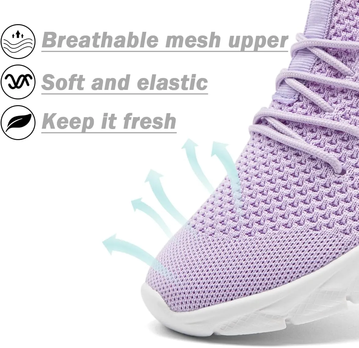 Women's Shoes Running Tennis Sneakers Walking Non Slip On Shoe Gym Sports Fashion Casual Athletic Lightweight Breathable Comfortable Shoes
