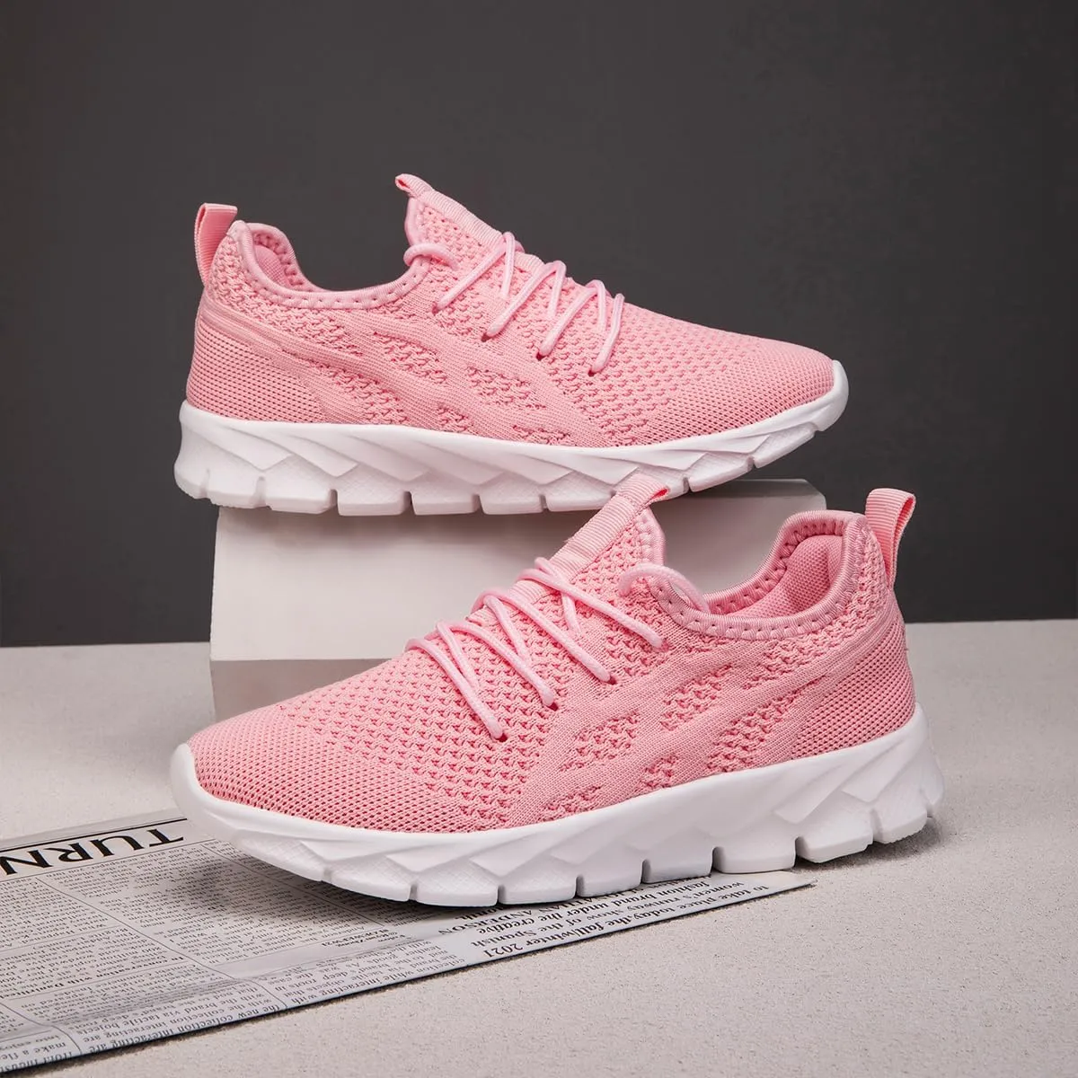 Women's Shoes Running Tennis Sneakers Walking Non Slip On Shoe Gym Sports Fashion Casual Athletic Lightweight Breathable Comfortable Shoes