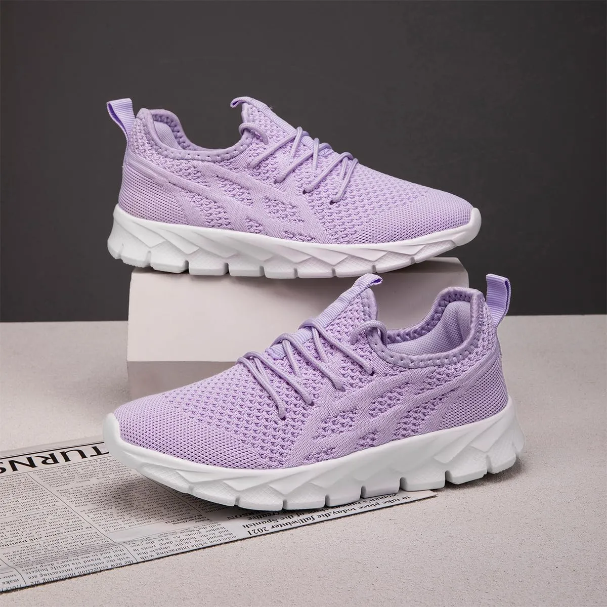 Women's Shoes Running Tennis Sneakers Walking Non Slip On Shoe Gym Sports Fashion Casual Athletic Lightweight Breathable Comfortable Shoes