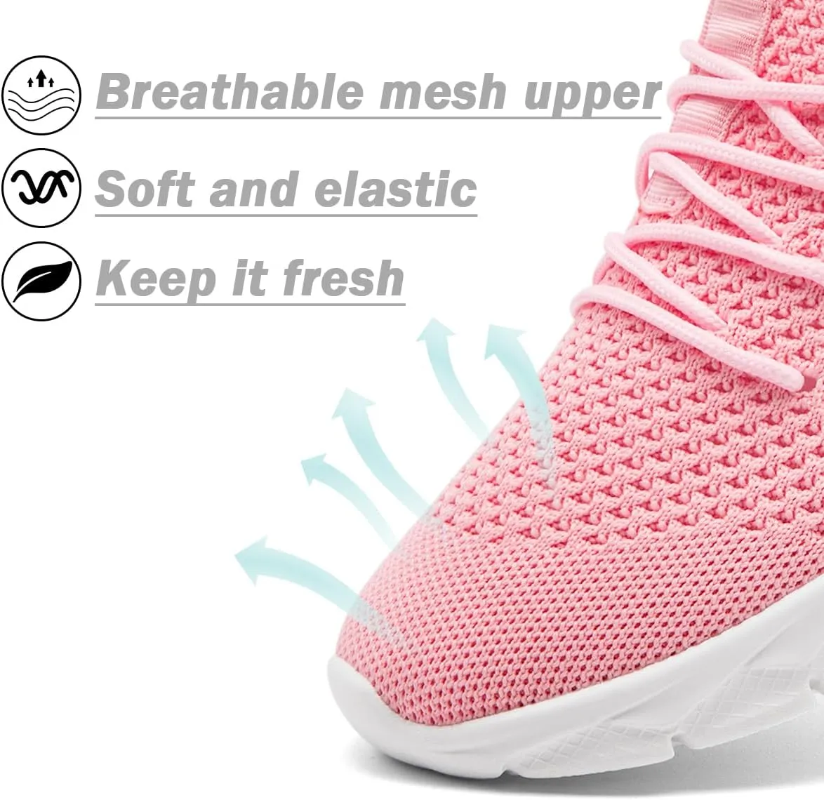 Women's Shoes Running Tennis Sneakers Walking Non Slip On Shoe Gym Sports Fashion Casual Athletic Lightweight Breathable Comfortable Shoes