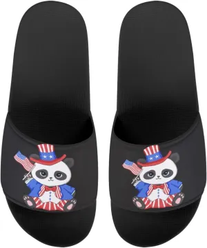 Womens Slide Sandals Single Band Sandals Slippers Open Toe Flat Sandals House Shower Shoes