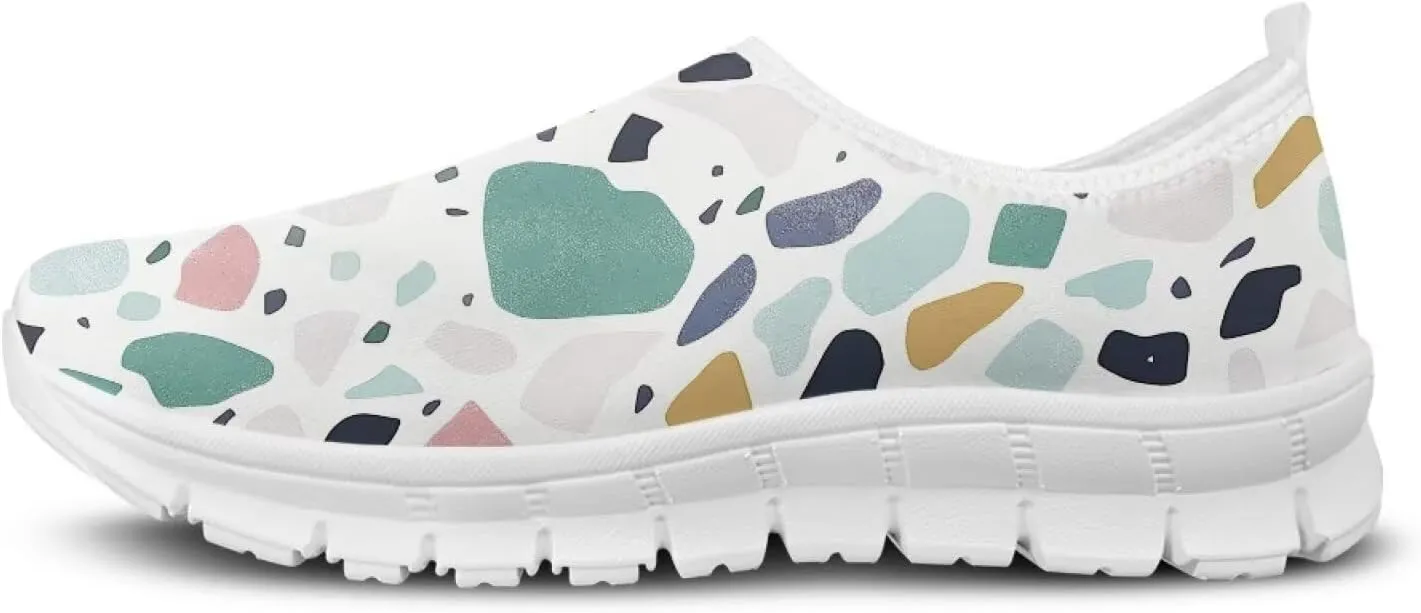 Women's Sneaker Casual Low Top Outdoor Walking Sneaker Soft Lightweight Breathable Slip On Summer Shoes for Ladies