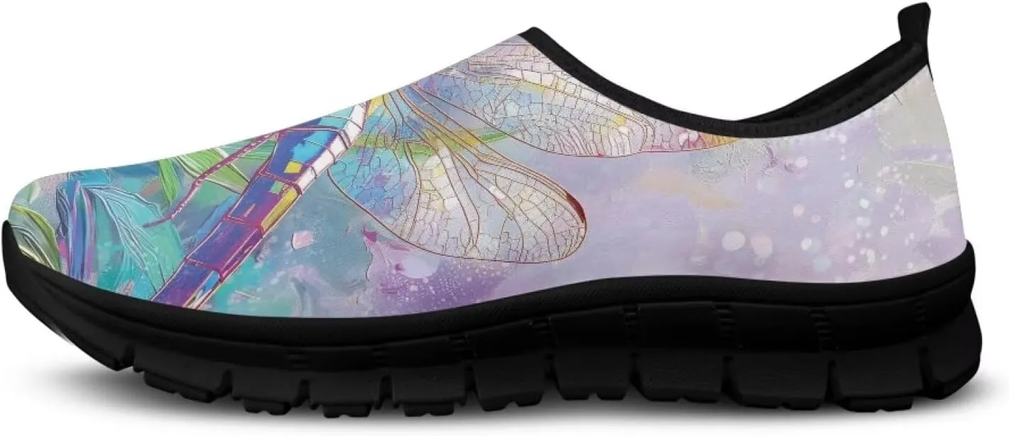 Women's Sneakers Casual Low Top Walking Sneaker Flat Outdoor Breathable Slip On Soft Holiday Shoes for Women