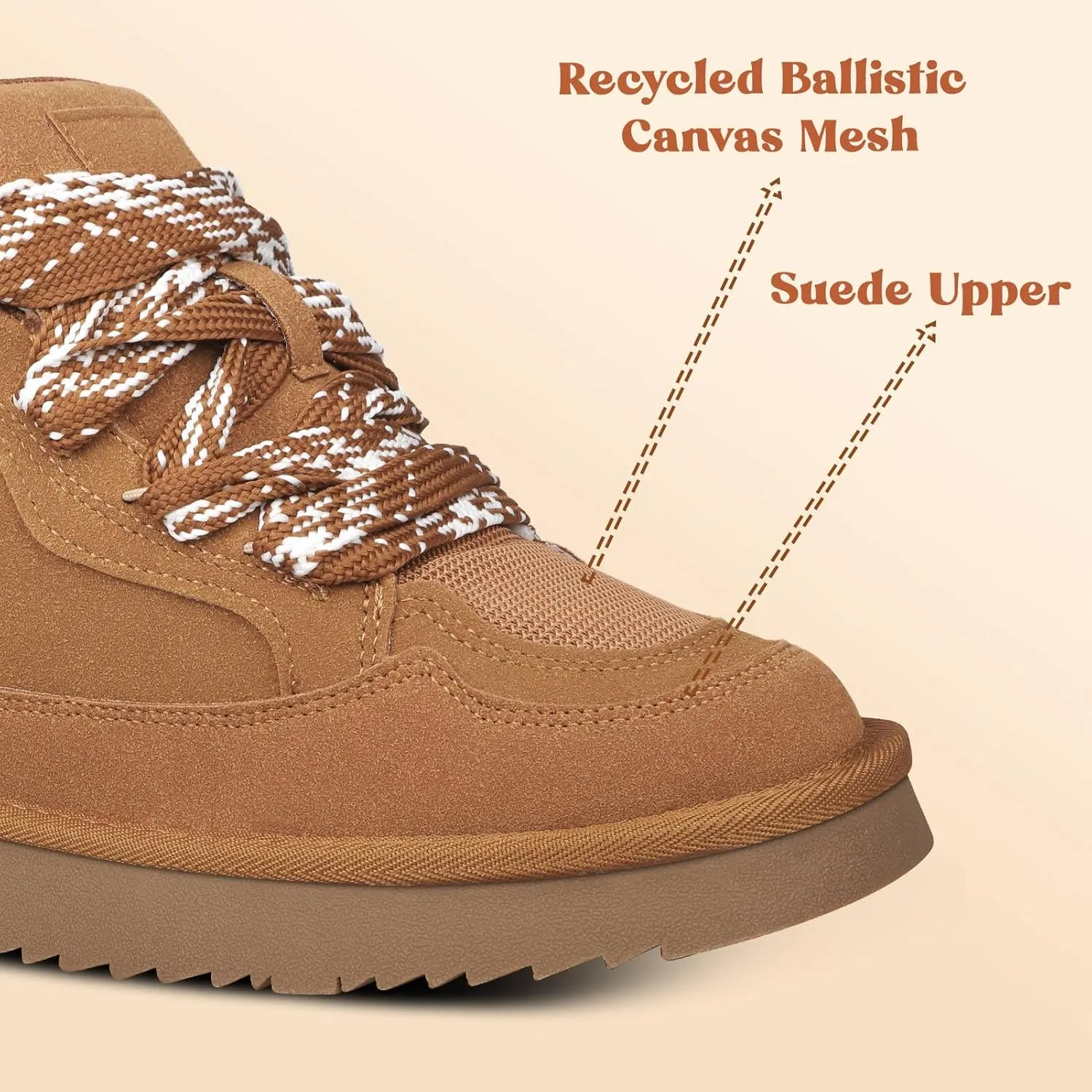 Women's Suede Sneakers Fashion Lace-up Sneakers for Women Casual Comfortable Anti-Slip Outdoor Walking Shoes