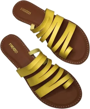 Women's Thumb Orthotic Sandal, Womens Plus Size Cross Strap Open Toe Bunion Correction Sandals, Slip on Flat Sandals Flip Flop, for Girlfriends and Mother, Big Toe Bone Correction