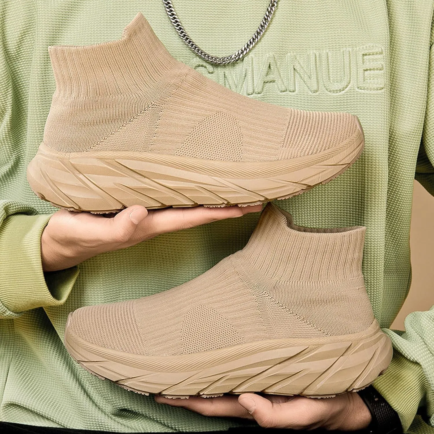 Womens Walking Shoes Mens Breathable Knit Slip On Sneakers Fur Lined Lining Winter Shoes for Women Work Gym Trainers Stylish Shoes