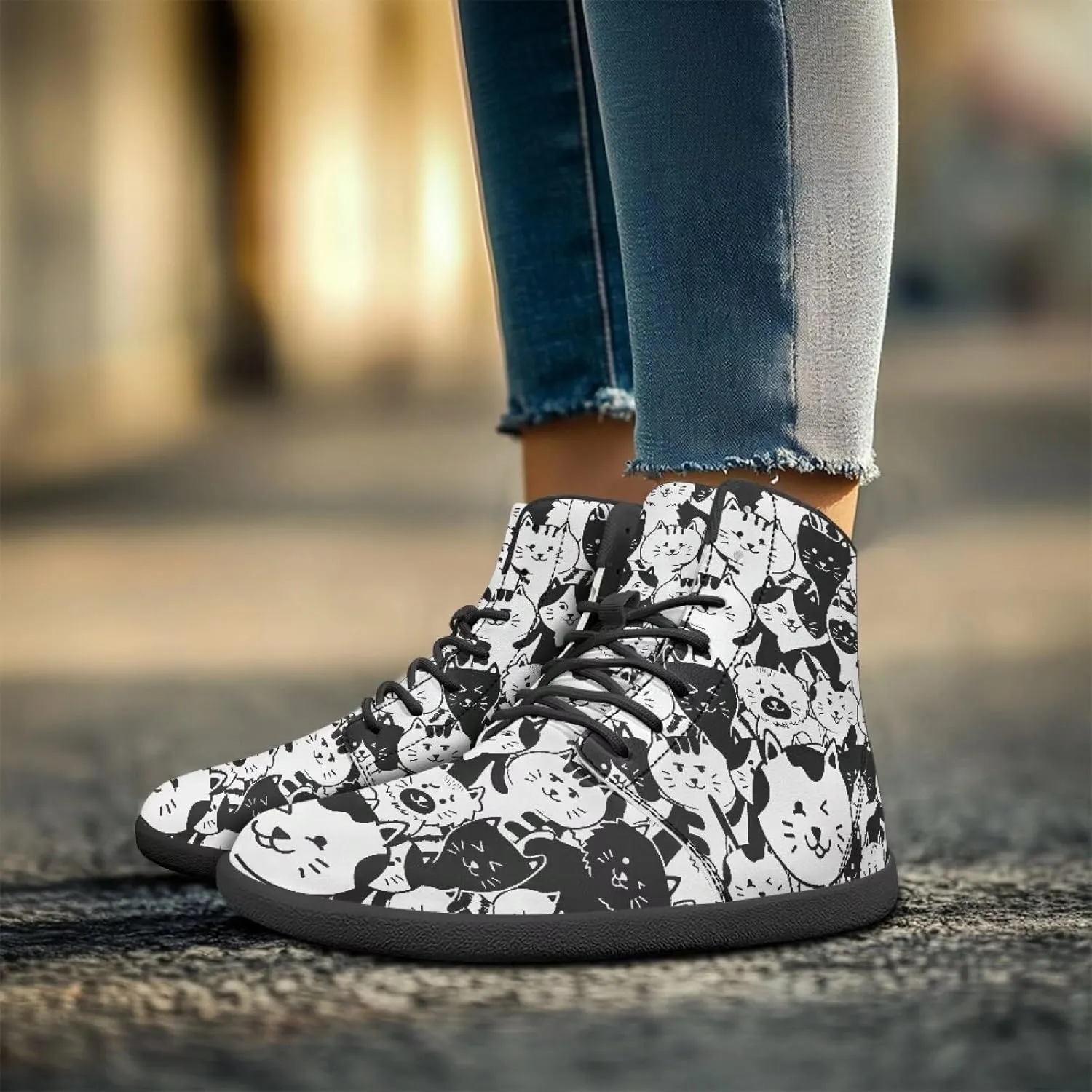 Womens Winter Hiking Boots Wide Toe Box Warm Snow Boots Minimalist Barefoot Boots Non-Slip Ankle Booties