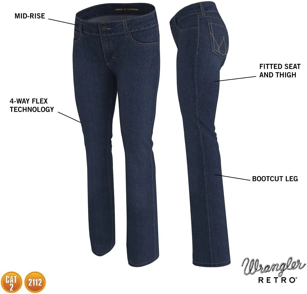 Wrangler Riggs Workwear Women's FR Retro Mae Boot Cut Jean