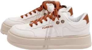 Y2K Korean Creamy Chunky Sneakers, Kawaii Anime Style Pink & White, Cloud Sole with Hidden Heel Lift, Casual Trendy Shoes for Women, Instagram Outfit for Students Travel, for Daughter